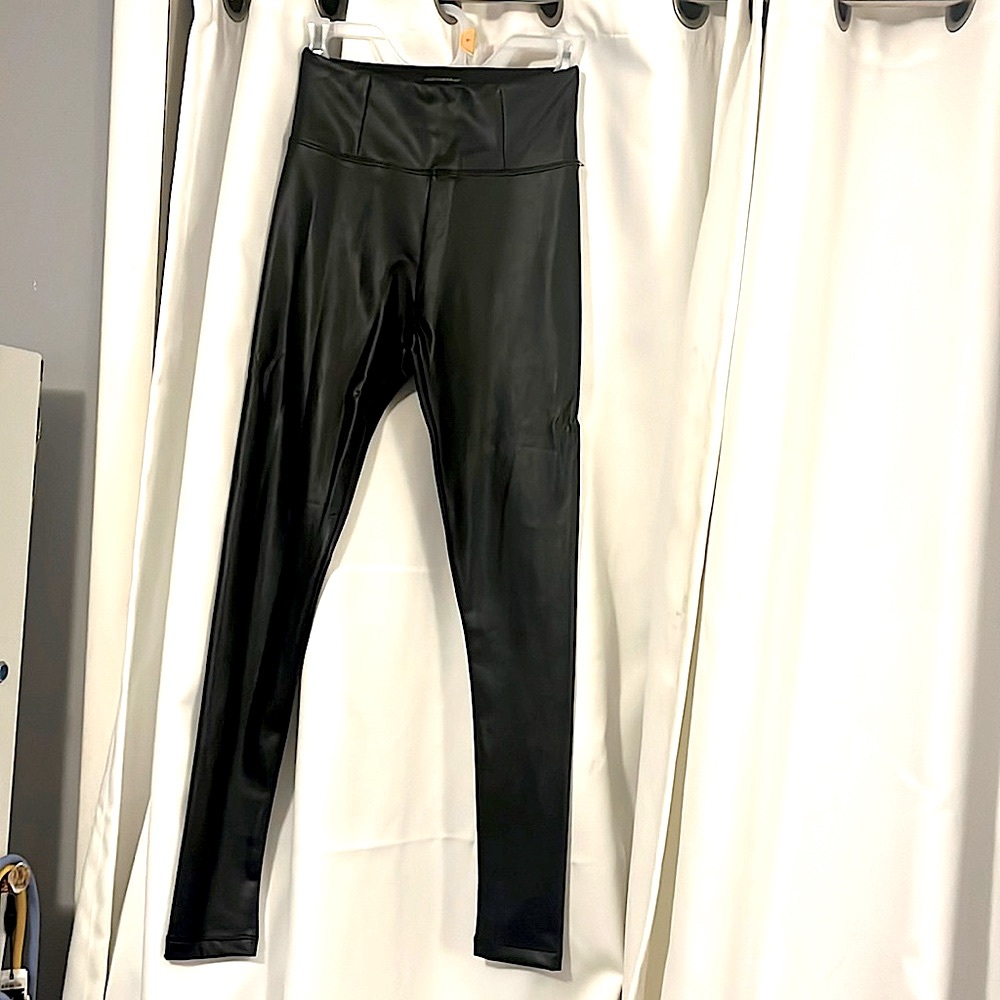 Shinestar ⭐️ XS brand new faux leather black pants/ stretch high waisted.